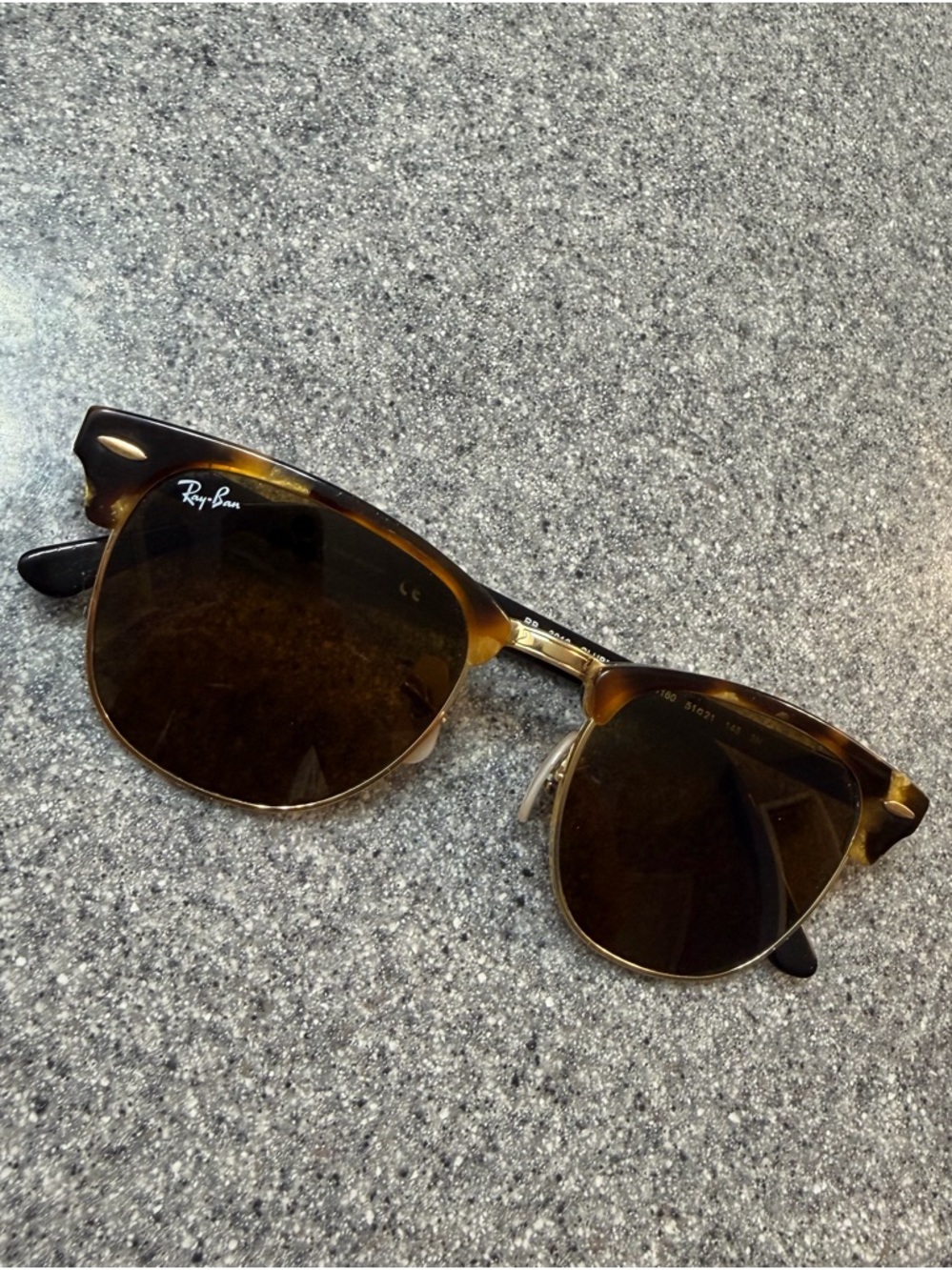 Women’s Ray-Ban Clubmaster Tortoise Frame Sunglasses